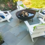 Chair surrounding a firepit