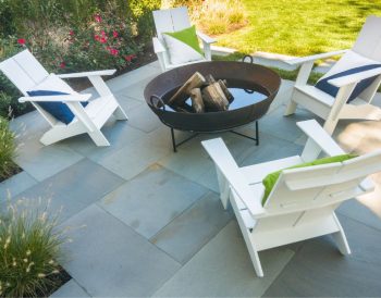 Chair surrounding a firepit