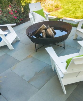 Chair surrounding a firepit